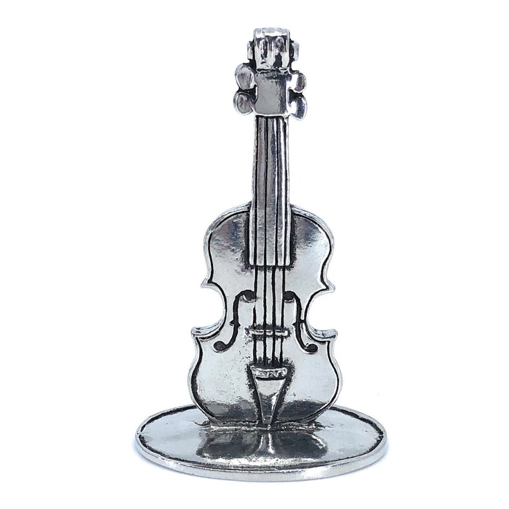 Handmade Pewter Music Note Ring Holder Marching Band Cello Piano Cleft